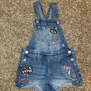 Jordache short overalls size 7/8 EUC